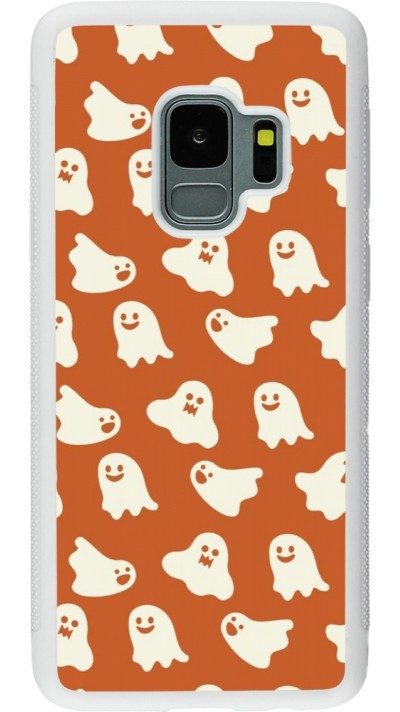 Samsung Galaxy S9 Case Hülle - Silikon weiss Autumn 2024 mini ghosts