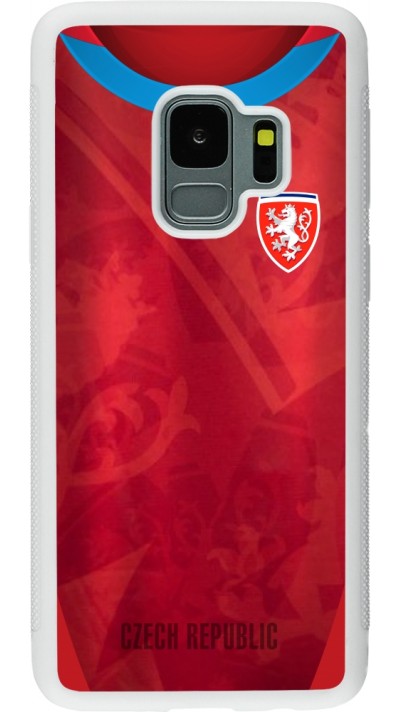 Samsung Galaxy S9 Case Hülle - Silikon weiss Tschechische Republik personalisierbares Fussballtrikot