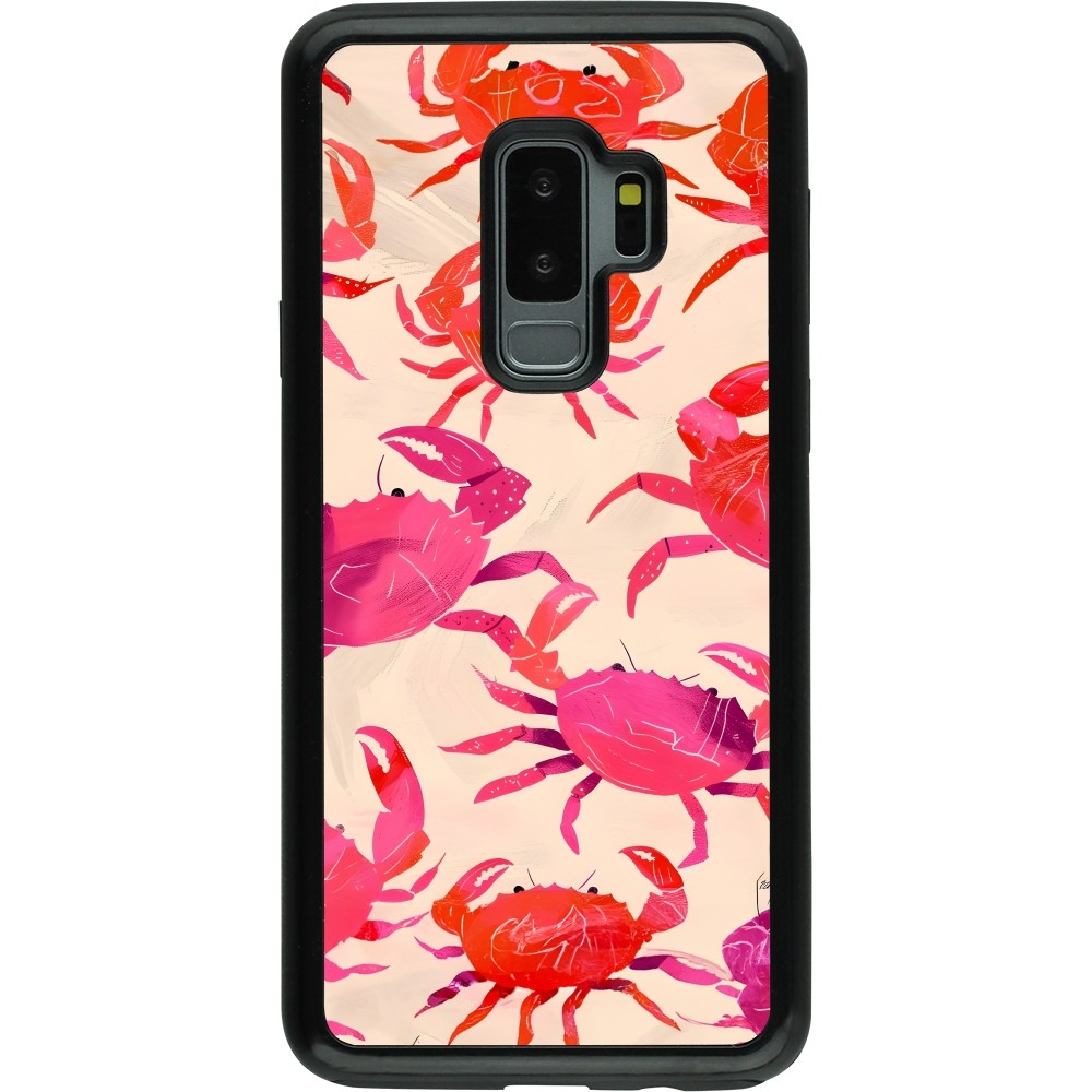 Samsung Galaxy S9+ Case Hülle - Hybrid Armor schwarz Crabs Paint