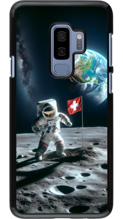 Samsung Galaxy S9+ Case Hülle - Astro Schweiz auf dem Mond