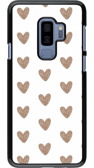 Samsung Galaxy S9+ Case Hülle - Autumn 2024 brown hearts