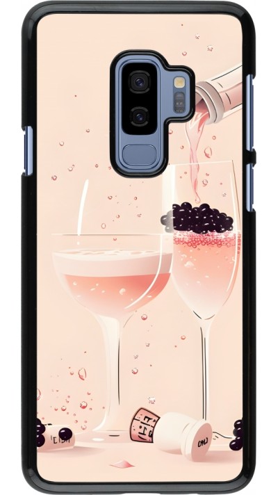 Samsung Galaxy S9+ Case Hülle - Champagne Pouring Pink