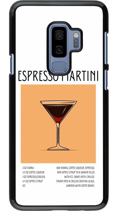 Samsung Galaxy S9+ Case Hülle - Cocktail Rezept Espresso Martini