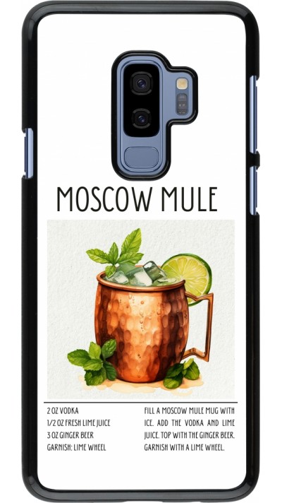 Samsung Galaxy S9+ Case Hülle - Cocktail Rezept Moscow Mule