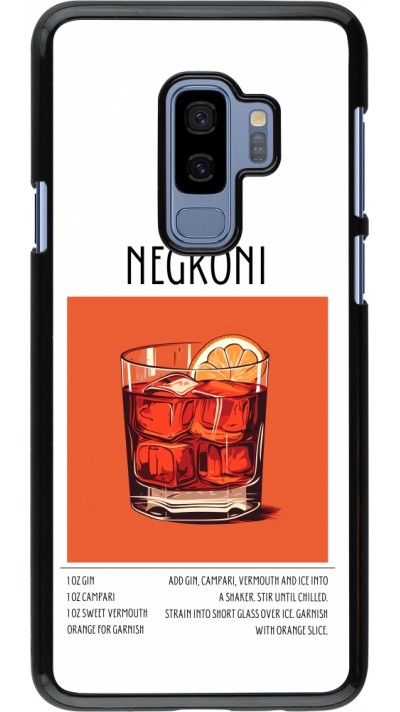 Samsung Galaxy S9+ Case Hülle - Cocktail Rezept Negroni