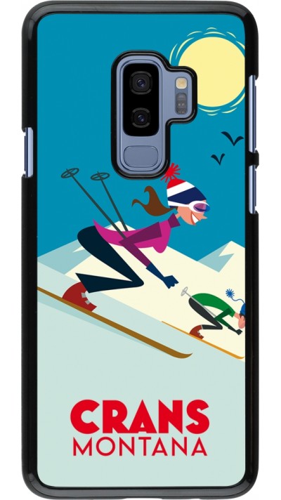 Samsung Galaxy S9+ Case Hülle - Crans-Montana Ski Downhill