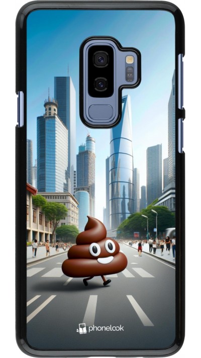 Samsung Galaxy S9+ Case Hülle - Kackhaufen Emoji Spaziergang