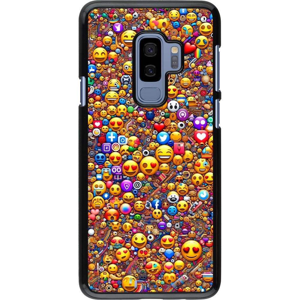 Samsung Galaxy S9+ Case Hülle - Emoji gemischt