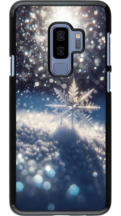 Samsung Galaxy S9+ Case Hülle - Schneeflocke Solar Glanz