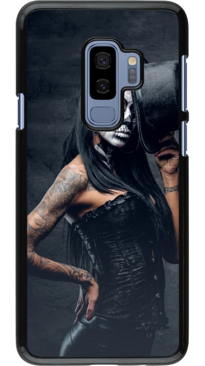 Samsung Galaxy S9+ Case Hülle - Halloween 22 Tattooed Girl