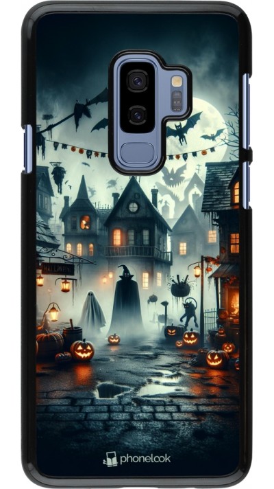 Samsung Galaxy S9+ Case Hülle - Halloween Spukstadt