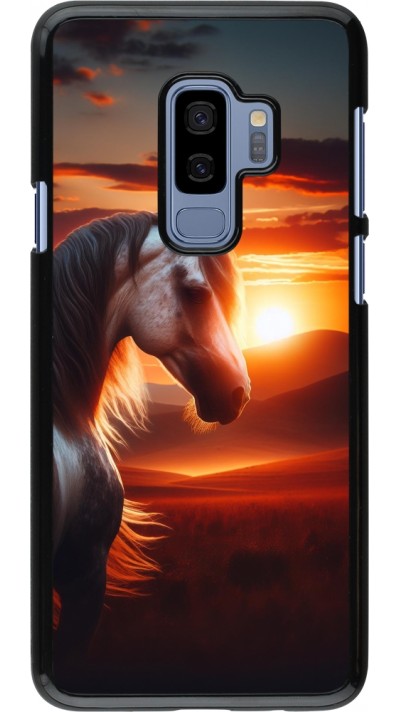 Samsung Galaxy S9+ Case Hülle - Majestätischer Sonnenuntergang Pferd