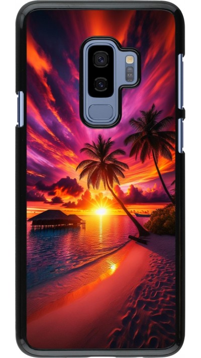 Samsung Galaxy S9+ Case Hülle - Malediven Abenddämmerung Glückseligkeit