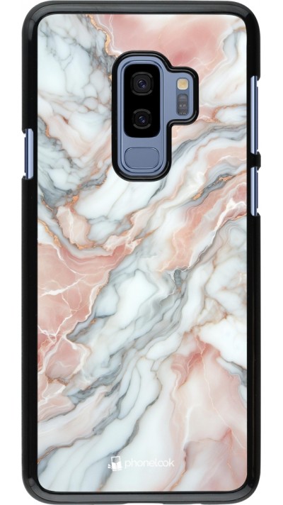 Samsung Galaxy S9+ Case Hülle - Rosa Leuchtender Marmor