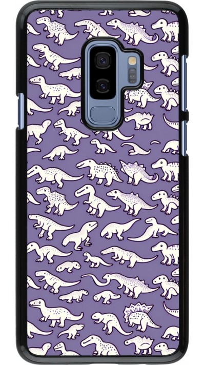 Samsung Galaxy S9+ Case Hülle - Mini-Dino-Muster violett