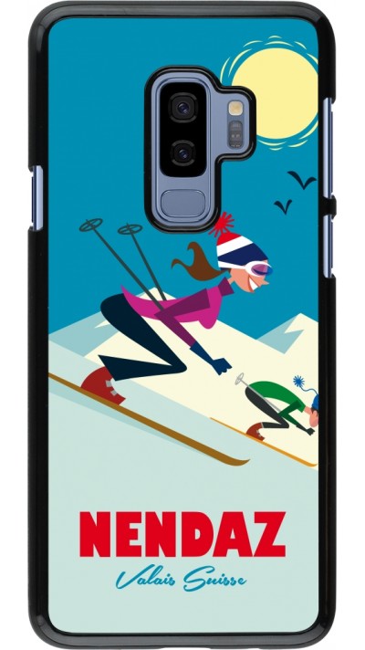 Samsung Galaxy S9+ Case Hülle - Nendaz Ski Downhill