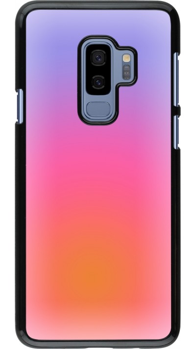 Samsung Galaxy S9+ Case Hülle - Orange Pink Blue Gradient