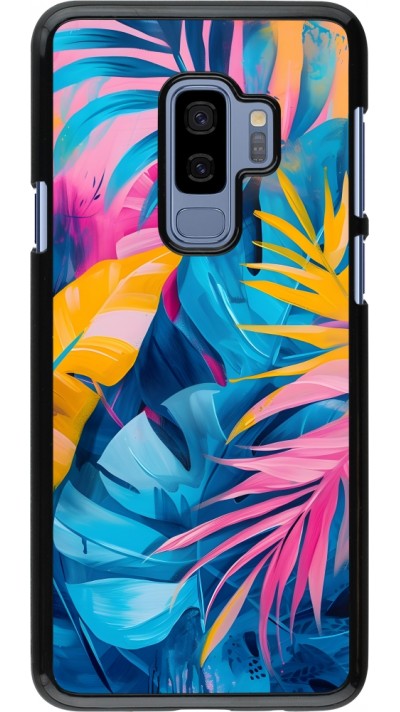 Samsung Galaxy S9+ Case Hülle - Palms Blue