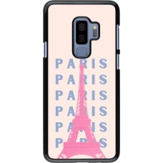 Samsung Galaxy S9+ Case Hülle - Paris Pink Print