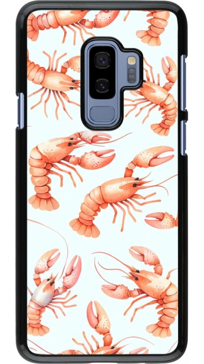 Samsung Galaxy S9+ Case Hülle - Muster von pastellfarbenen Hummern