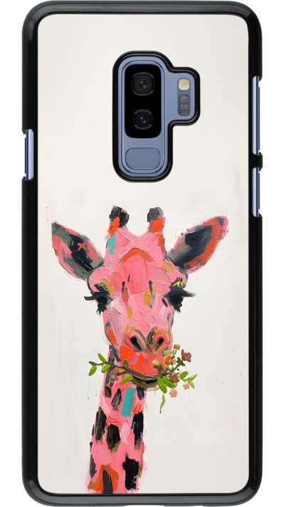 Samsung Galaxy S9+ Case Hülle - Pink Girafe Paint