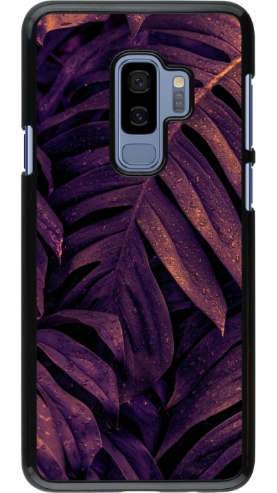 Samsung Galaxy S9+ Case Hülle - Purple Light Leaves