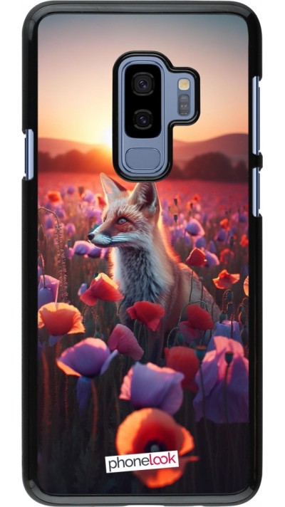 Samsung Galaxy S9+ Case Hülle - Purpurroter Fuchs bei Dammerung