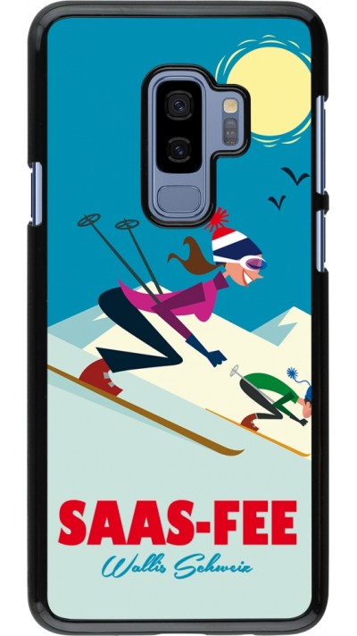 Samsung Galaxy S9+ Case Hülle - Saas-Fee Ski Downhill