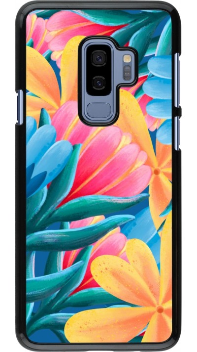 Samsung Galaxy S9+ Case Hülle - Spring 23 colorful flowers