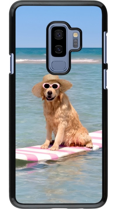 Samsung Galaxy S9+ Case Hülle - Summer Dog on Paddle