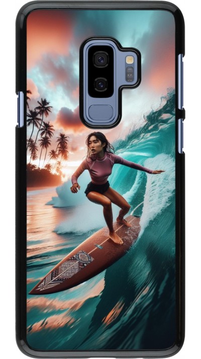 Samsung Galaxy S9+ Case Hülle - Surferin aus Bali