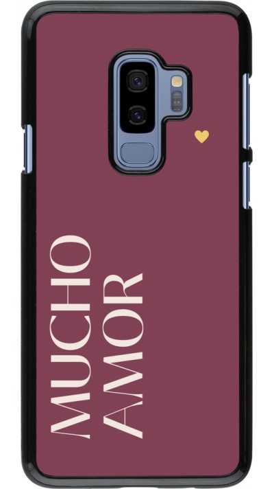 Samsung Galaxy S9+ Case Hülle - Valentine 2024 mucho amor rosado