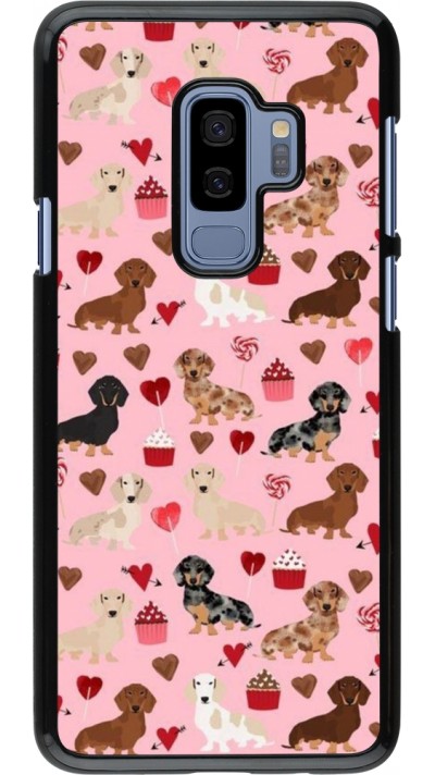 Samsung Galaxy S9+ Case Hülle - Valentine 2024 puppy love