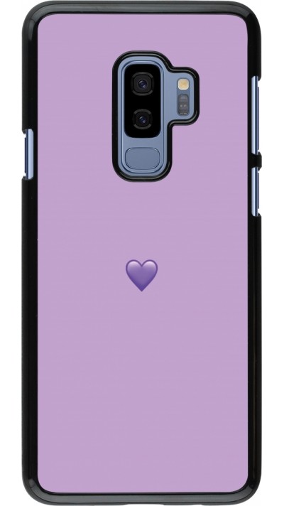 Samsung Galaxy S9+ Case Hülle - Valentine 2023 purpule single heart