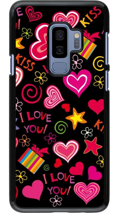 Samsung Galaxy S9+ Case Hülle - Valentine 2023 love symbols