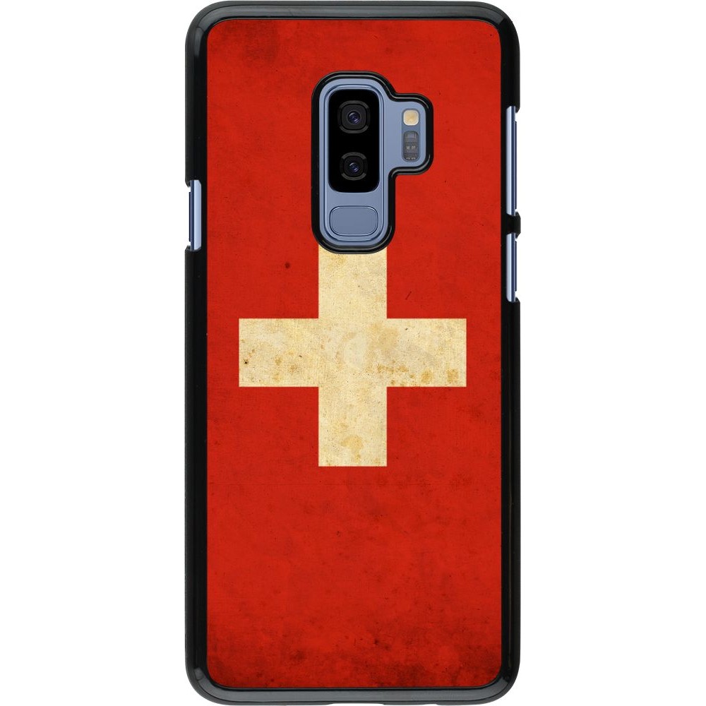 Hülle Samsung Galaxy S9+ - Vintage Flag SWISS