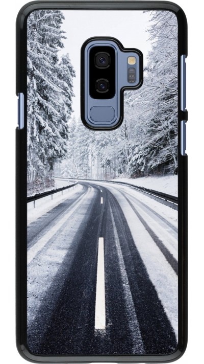 Samsung Galaxy S9+ Case Hülle - Winter 22 Snowy Road