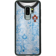 Samsung Galaxy S9+ Case Hülle - Silikon schwarz Portugal Away personalisierbares Fussballtrikot