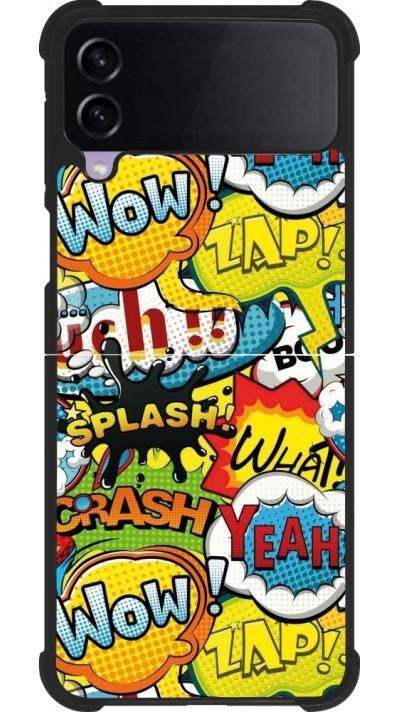 Samsung Galaxy Z Flip3 5G Case Hülle - Silikon schwarz Cartoons slogans