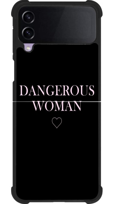 Samsung Galaxy Z Flip3 5G Case Hülle - Silikon schwarz Dangerous woman