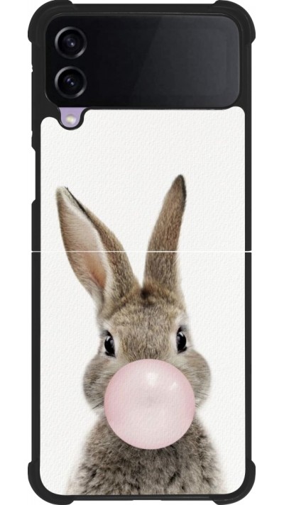 Samsung Galaxy Z Flip3 5G Case Hülle - Silikon schwarz Easter 2023 bubble gum bunny