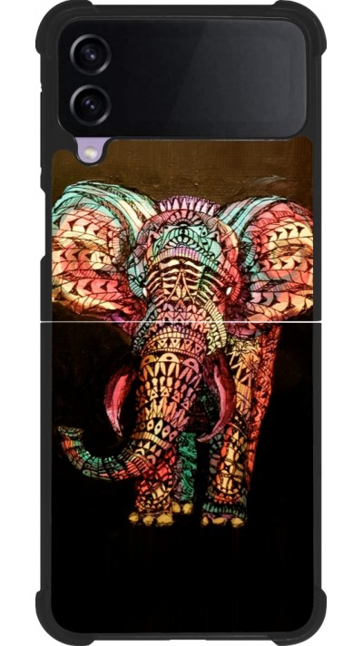 Samsung Galaxy Z Flip3 5G Case Hülle - Silikon schwarz Elephant 02