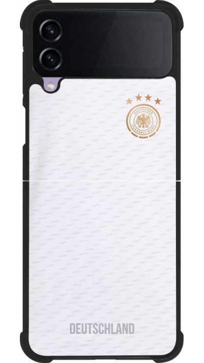 Samsung Galaxy Z Flip3 5G Case Hülle - Silikon schwarz Deutschland 2022 personalisierbares Fußballtrikot