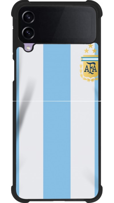 Samsung Galaxy Z Flip3 5G Case Hülle - Silikon schwarz Argentinien 2022 personalisierbares Fussballtrikot