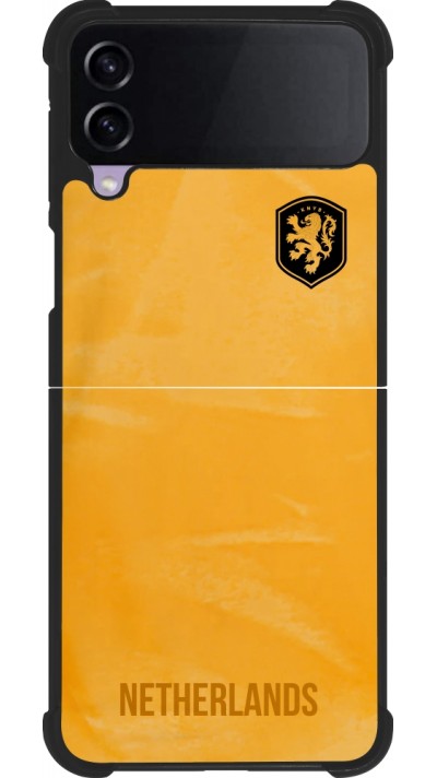 Samsung Galaxy Z Flip3 5G Case Hülle - Silikon schwarz Holland 2022 personalisierbares Fußballtrikot