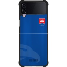 Samsung Galaxy Z Flip3 5G Case Hülle - Silikon schwarz Fussballtrikot Slowakei