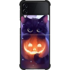 Samsung Galaxy Z Flip3 5G Case Hülle - Silikon schwarz Halloween 17 15