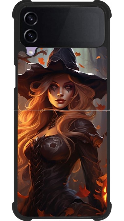 Samsung Galaxy Z Flip3 5G Case Hülle - Silikon schwarz Halloween 2024 sexy witch