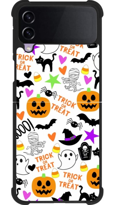 Samsung Galaxy Z Flip3 5G Case Hülle - Silikon schwarz Halloween 2024 trick or treat