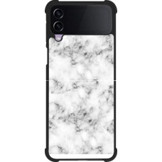 Samsung Galaxy Z Flip3 5G Case Hülle - Silikon schwarz Marble 01